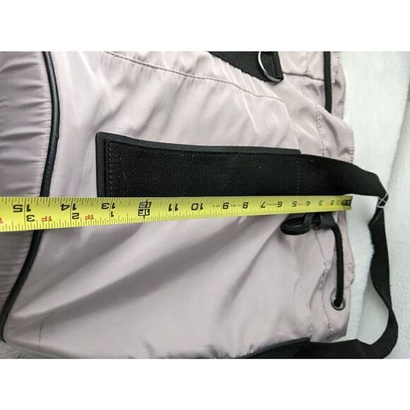 Fabletics Carina Cinched Nylon Light Pink Bucket‎ Bag w Black Straps - Picture 10 of 12